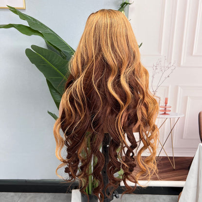 lose wave 24 inches long light copper brown colour phiona royal  collections