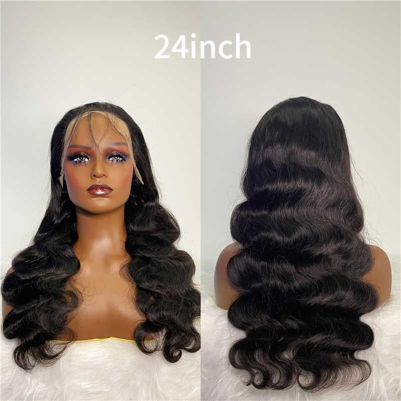 24 inches body wave full frontal human hair wigs