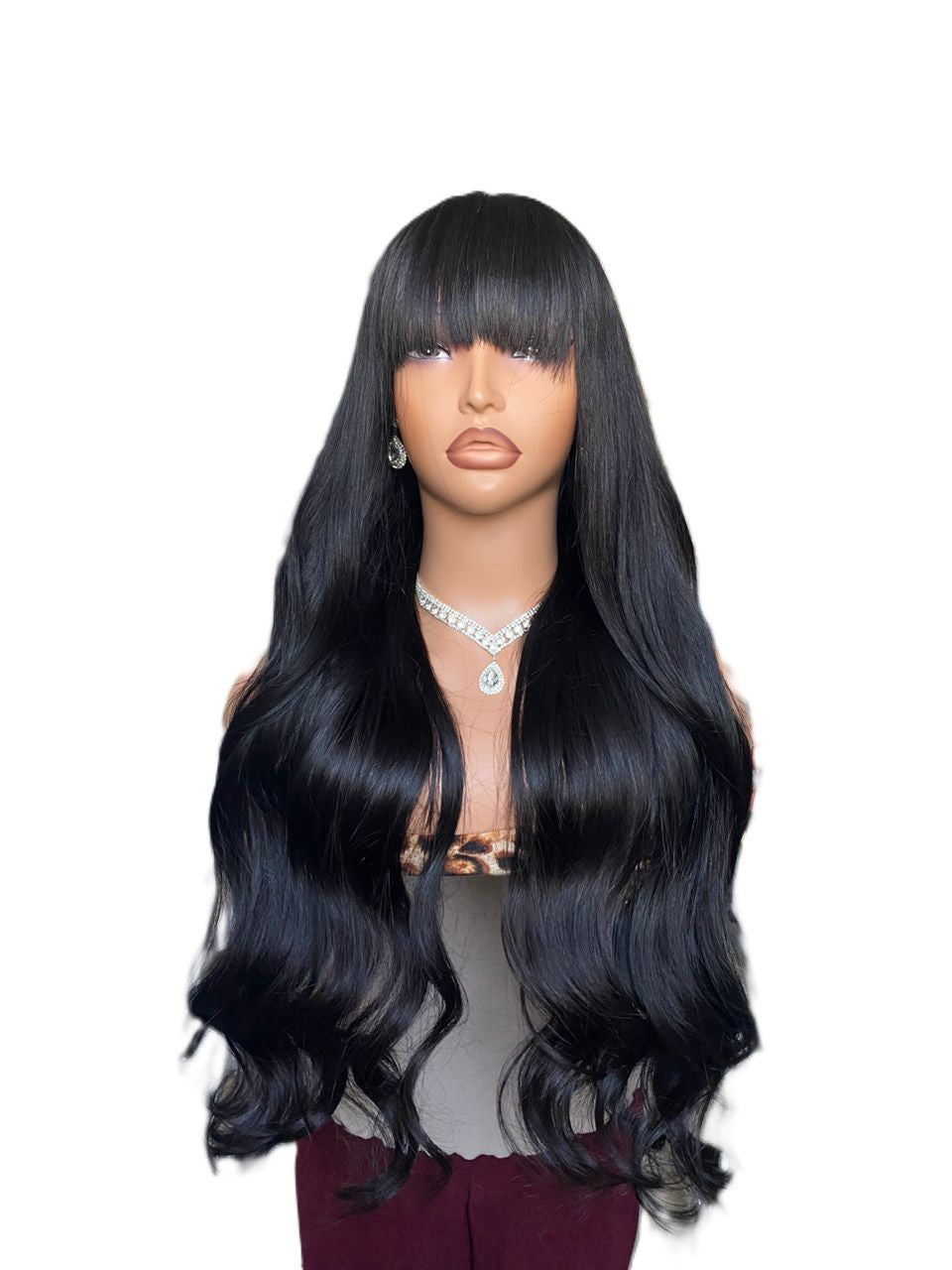 32 inches body wave niki style luxury bang two bundles and one closure with bang real human hair by phiona royal new in stock